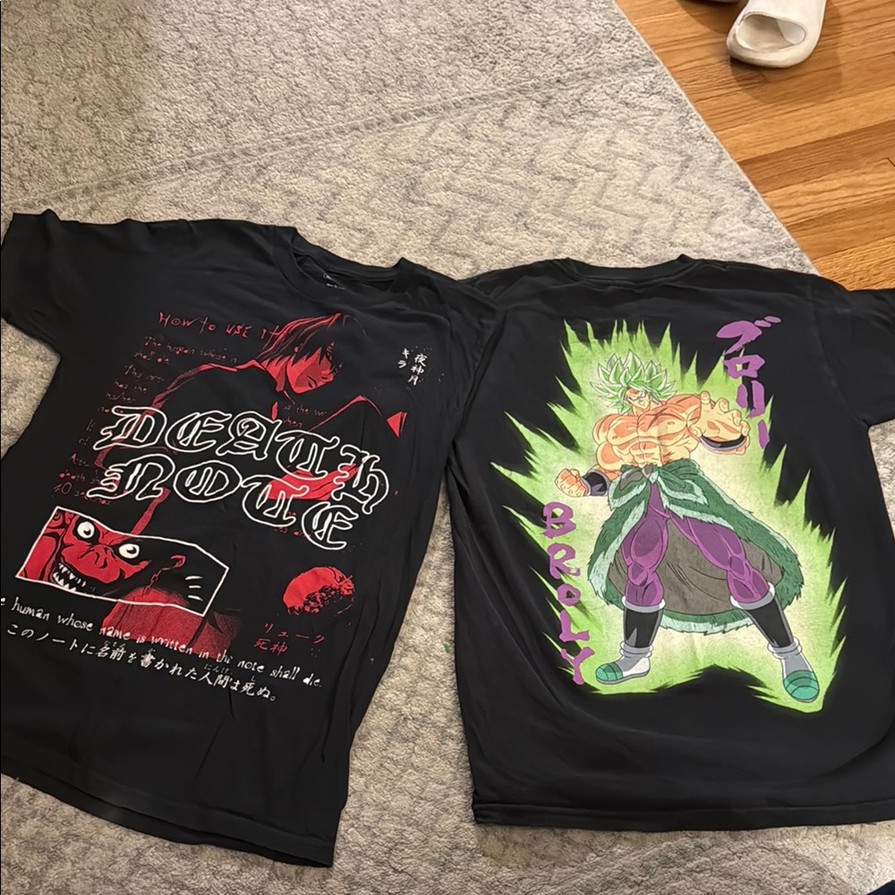 Black Short Sleeve Graphic Tees with Bold Designs